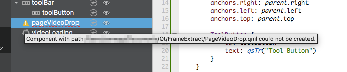 Component wthi path XXXX could not be created