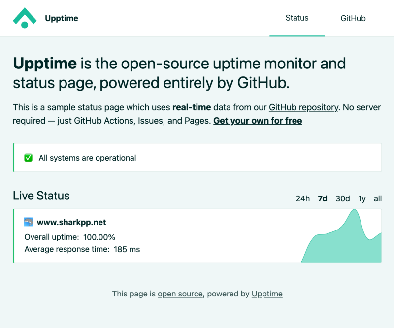 status page
